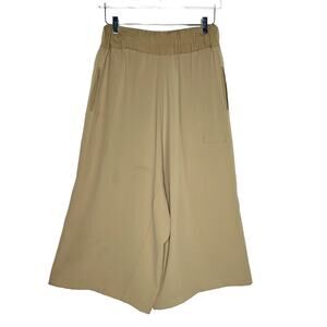 Shaina Mote 6 Womens Ultra Wide Leg Gaucho Pants Pull On Tan Camel Boho